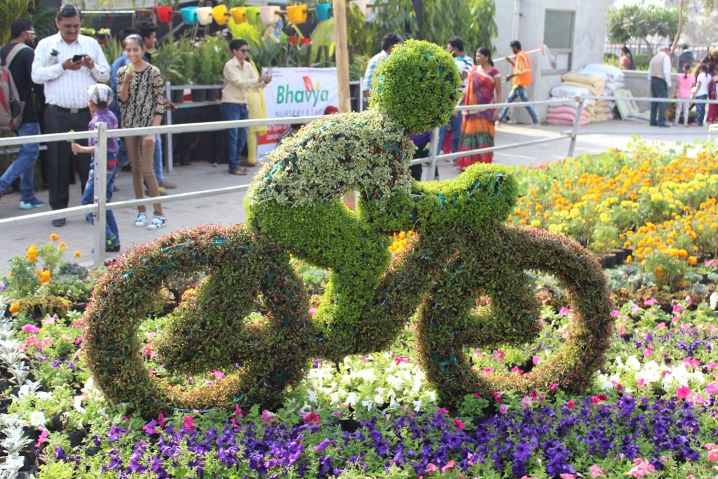 Flower show ahmedabad cycle
