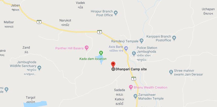 Dhanpari Campsite Map